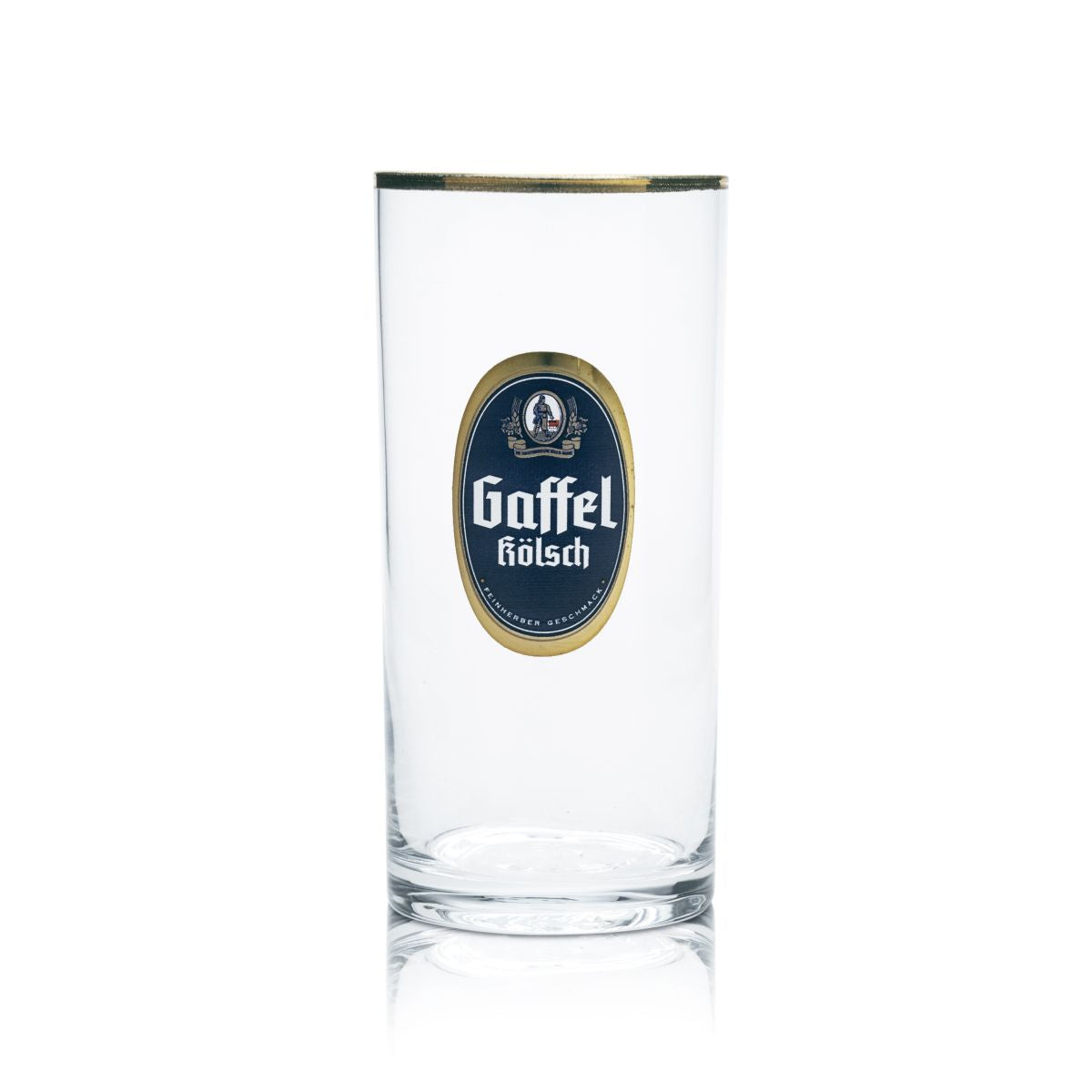 6x Gaffel Kölschglas 0,1l Bierstange Goldrand Gläser Set Brauerei Gastro Eiche – Ansicht 2