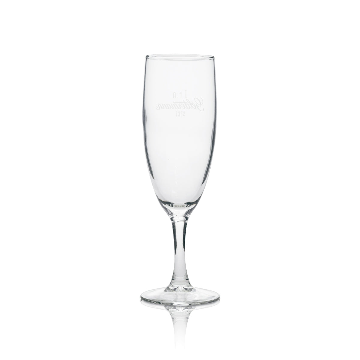 6x Geldermann Sekt Glas Flöte länglich 0,1l – Ansicht 3