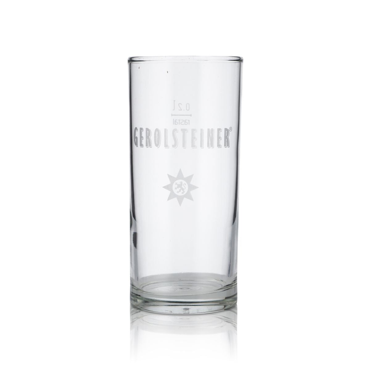6x Gerolsteiner Glas 0,2l Mineralwasser Sprudel Soda BecherGläser Set Gastro – Ansicht 2