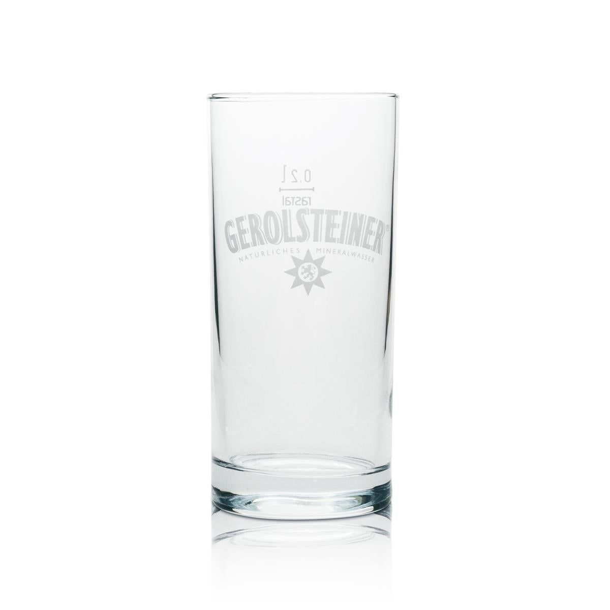 6x Gerolsteiner Wasser Glas 0,2l Becher Rastal – Ansicht 2