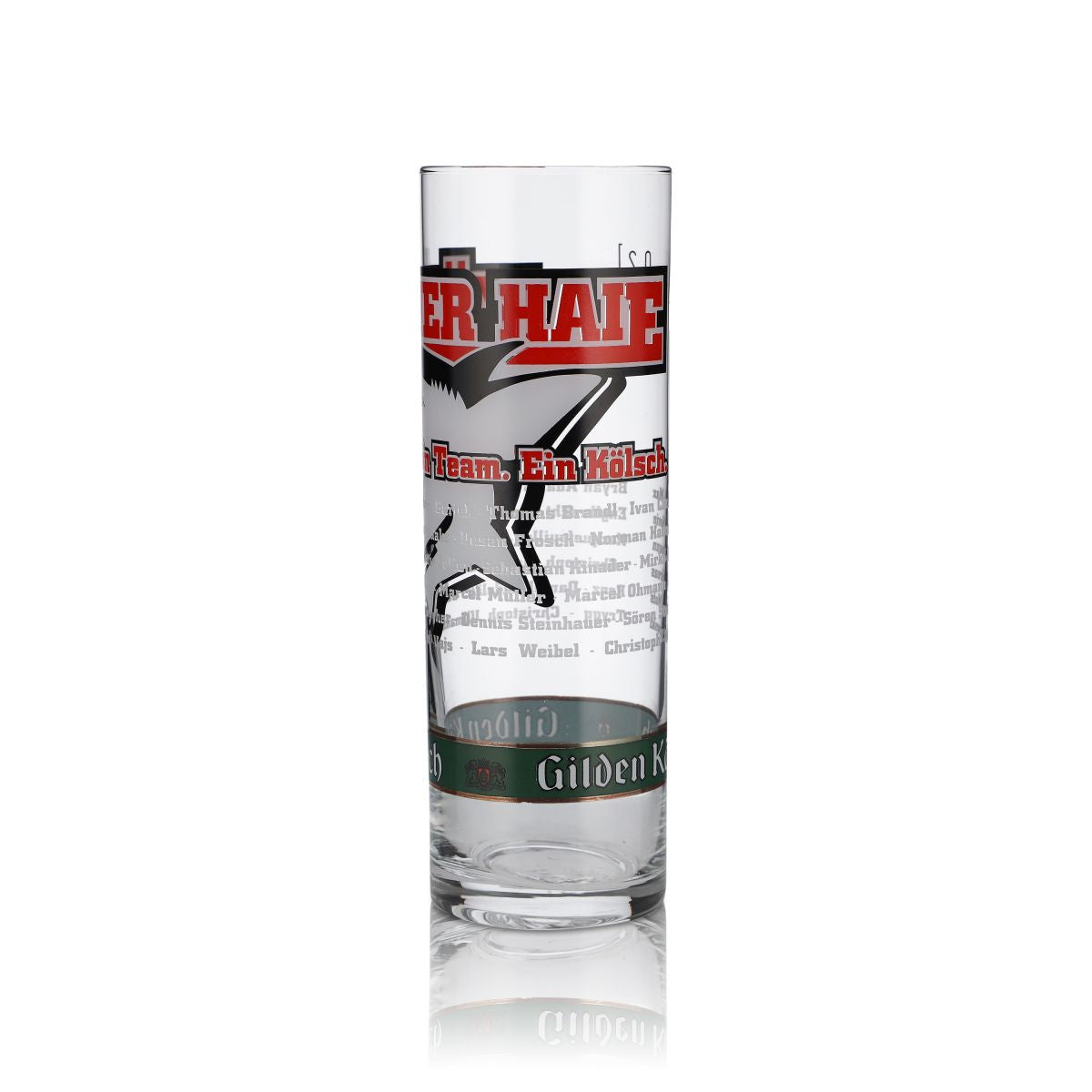 6x Gilden Glas 0,2l Kölschglas Kölschstange Kölner Haie Sonderedition Gläser Set – Ansicht 3