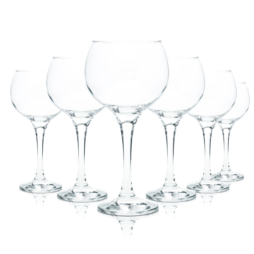 6x Gin27 Gin Glas Ballonglas 27 Gläser Coppa Cocktail Longdrink 40cl Tonic Stiel