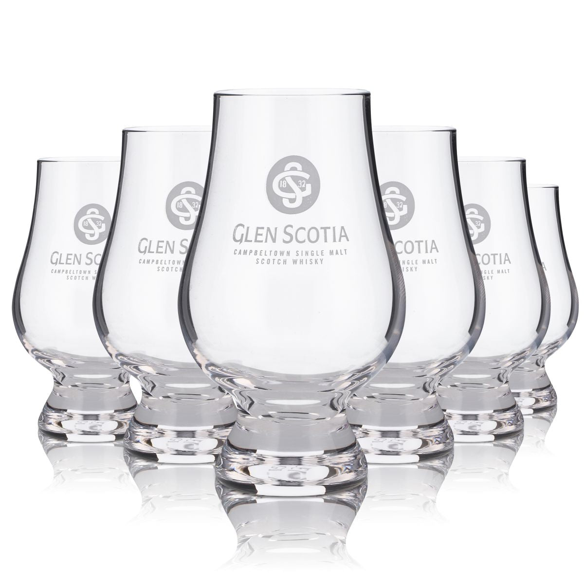 6x Glen Scotia Glas 0,1l Whisky Nosing Tastingglas Glencairn Distillery Scotch