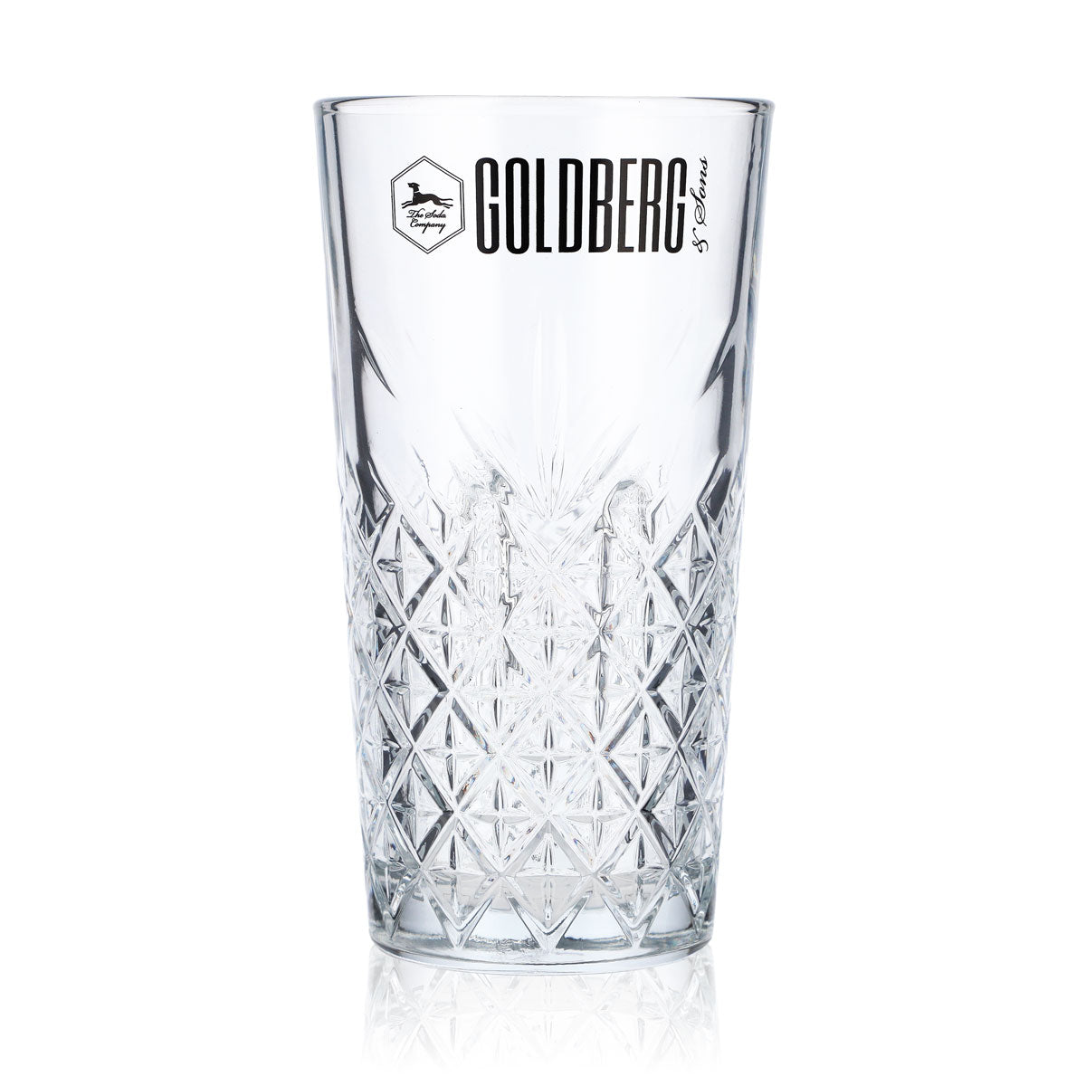 6x Goldberg Softdrink Glas 0,36l Longdrinkglas Gläser Relief Timeless – Ansicht 2