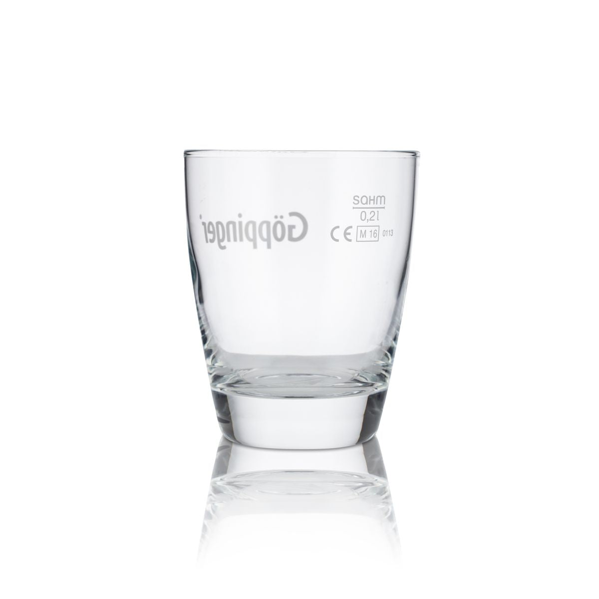 6x Göppinger Glas 0,2l Mineralwasser Sprudel Tumbler Becher Gläser Set Gastro – Ansicht 3