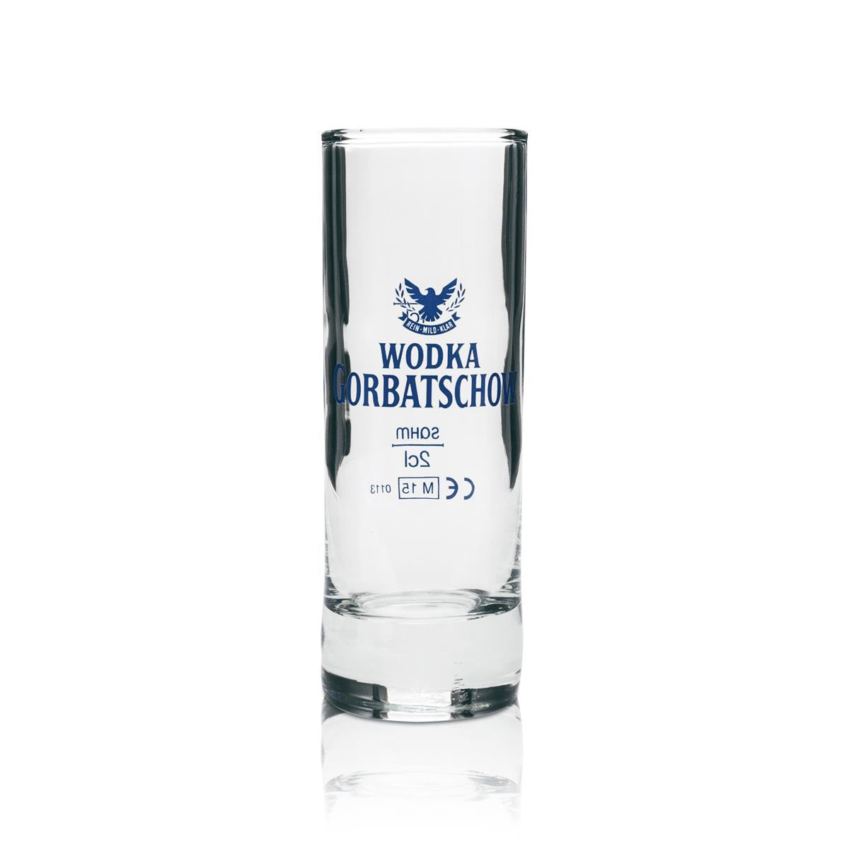 6x Gorbatschow Vodka Glas Shotglas 4cl hoch – Ansicht 2