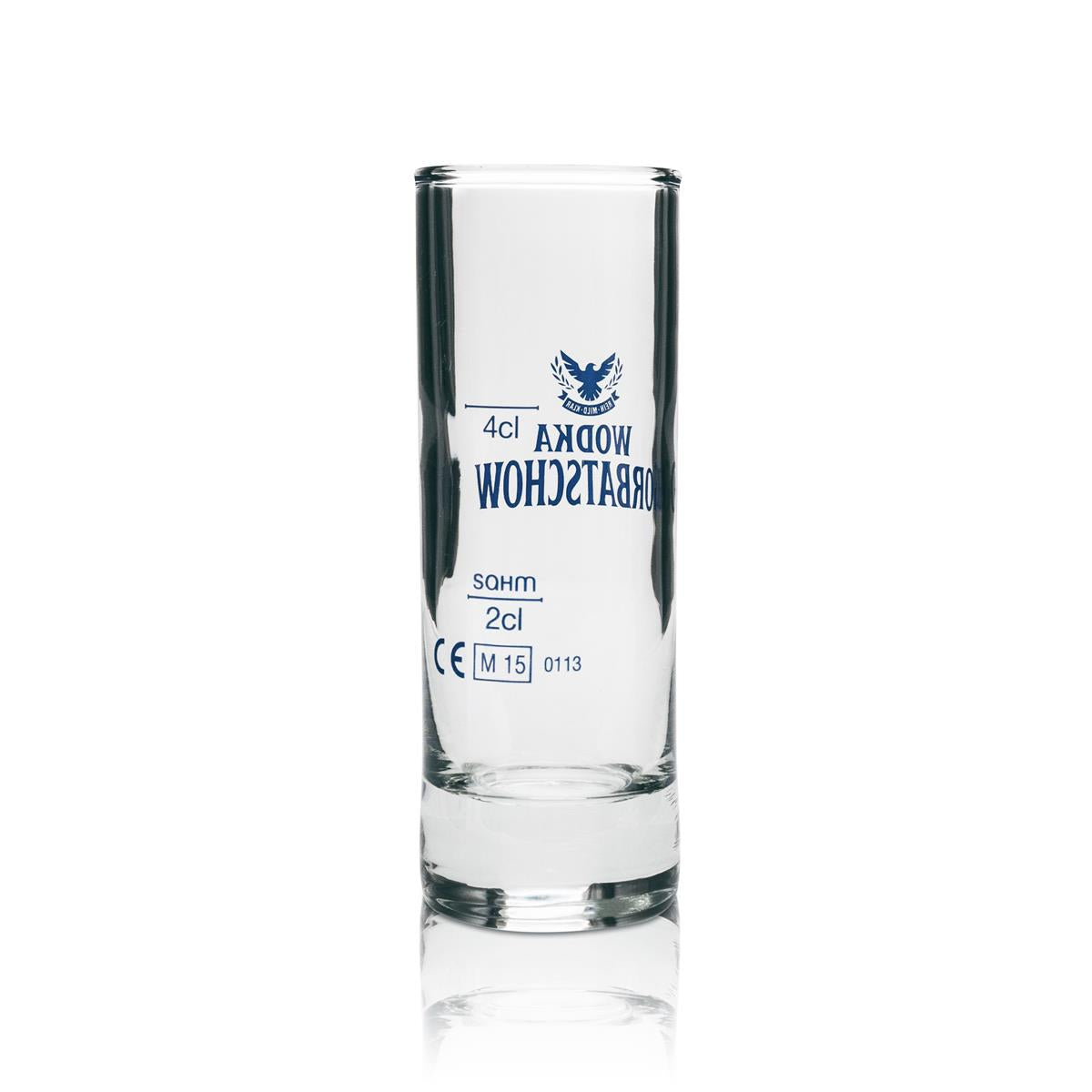 6x Gorbatschow Vodka Glas Shotglas 4cl hoch – Ansicht 3