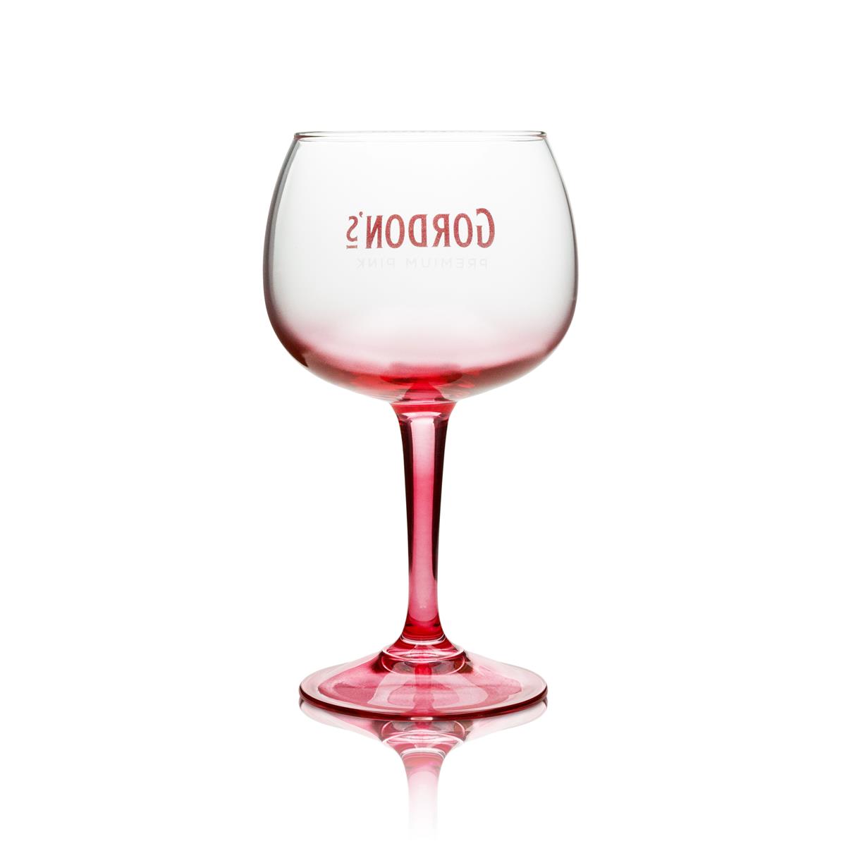 6x Gordons Glas 0,45l Pinke Ballongläser Gin Tonic Cocktail Aperitif Gläser – Ansicht 4