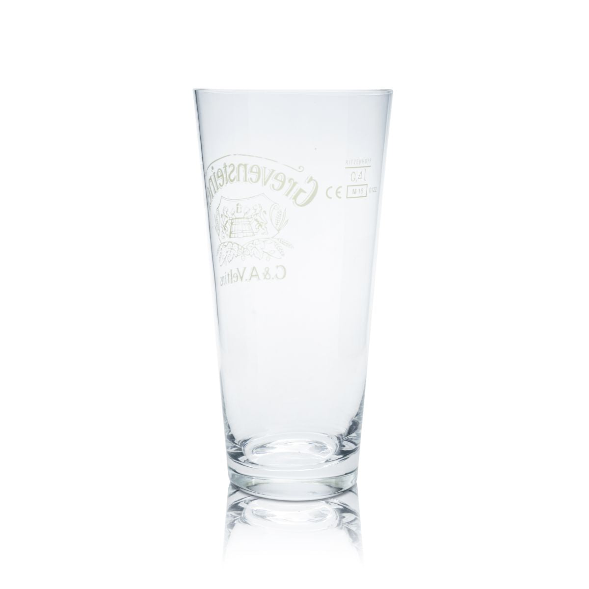 6x Grevensteiner Bierglas 0,4l Pokalglas Willi Becher Gläser Set Brauerei Eiche – Ansicht 3