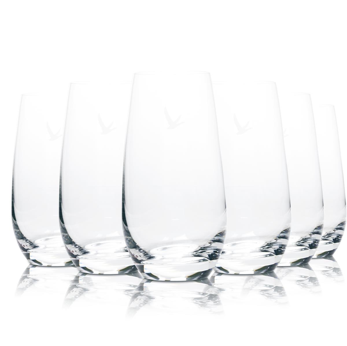 6x Grey Goose Highball Glas 0,4l Longdrink Gläser Set Cocktail Premium Vodka