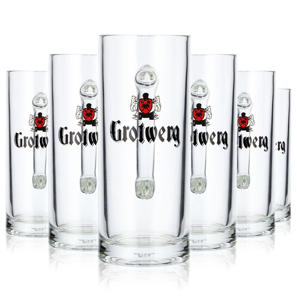 6x Grotwerg Bier Glas 0,3l Krug Rastal Seidel Bierkrug Bierglas (6er Set)
