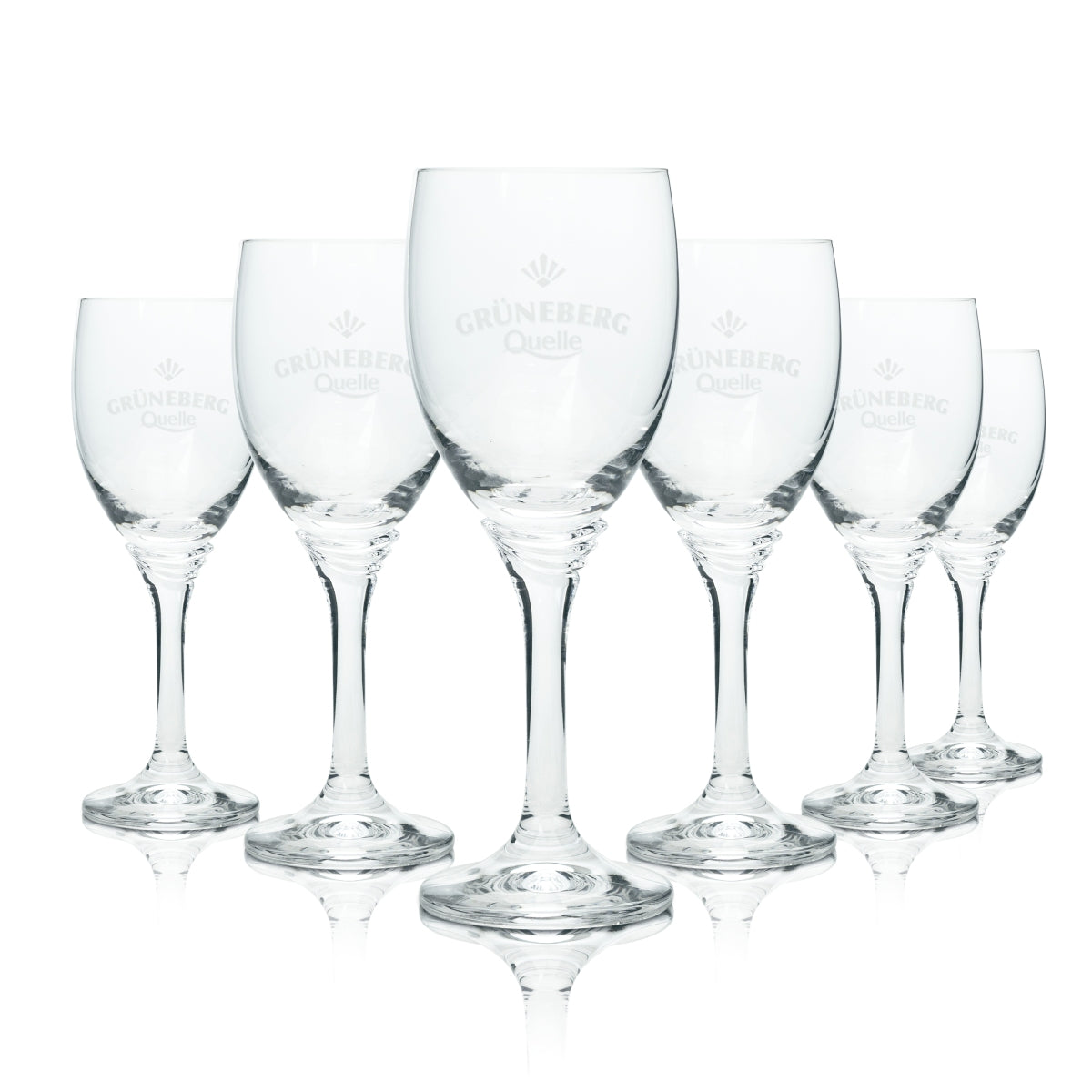 6x Grüneberg Wasser Glas 19cl Kelch Sahm Gläser Trinkglas Gastro Mineralwasser