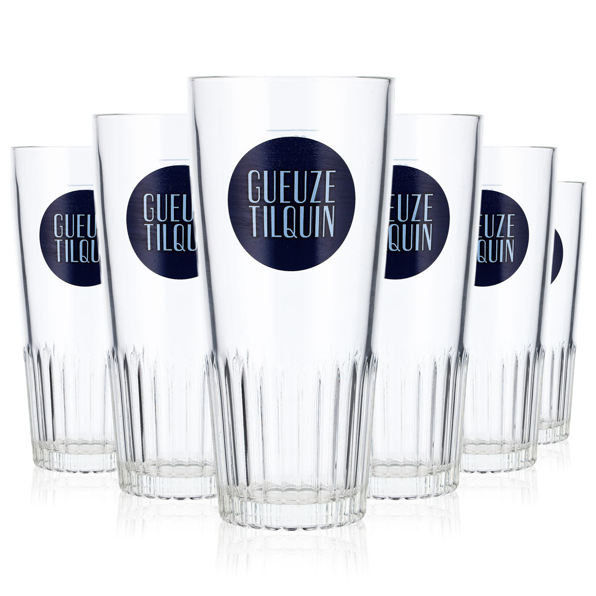 6x Gueuze Bier Glas 0,25l Becher belgische Biergläser Bierglas "Tilquin" – Ansicht 5