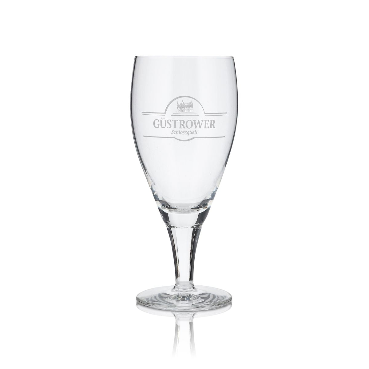 6x Güstrower Schlossquell Glas 0,2l Mineralwasser Stielglas Kelch Gläser Set – Ansicht 2