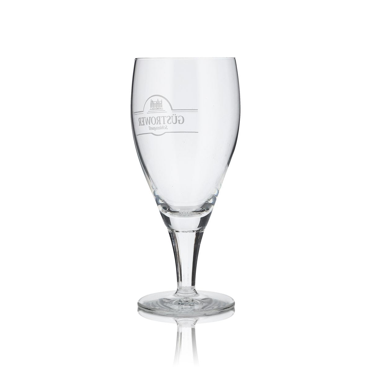 6x Güstrower Schlossquell Glas 0,2l Mineralwasser Stielglas Kelch Gläser Set – Ansicht 3