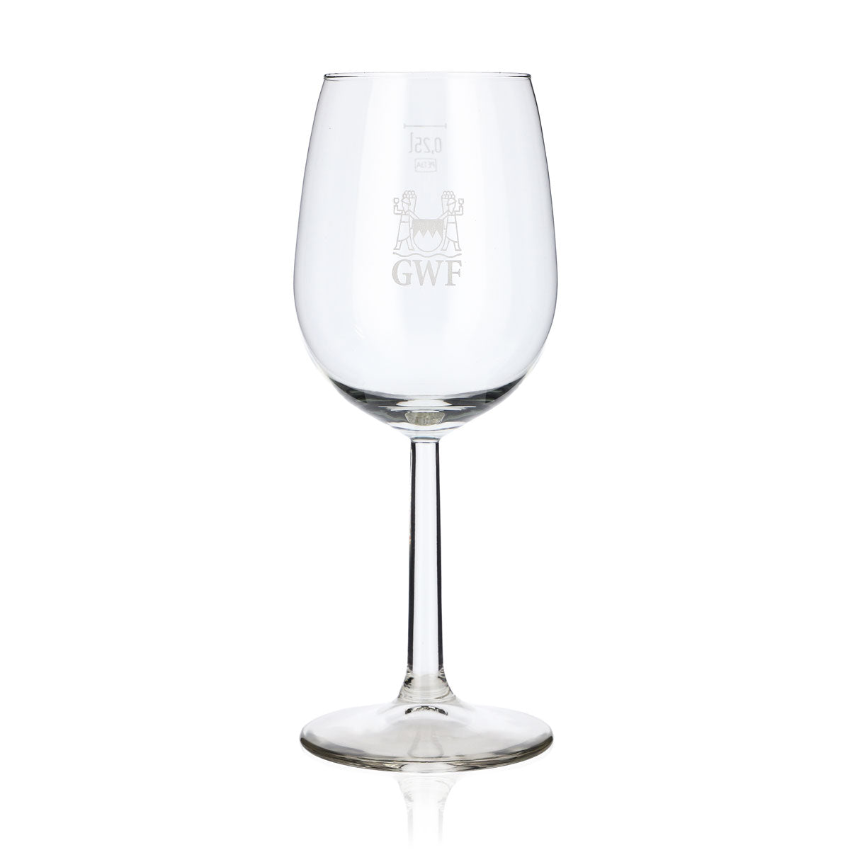 6x GWF Frankenwein Wein Glas Stielglas 0,25l Silbernes Logo Bouquet (6er Set) – Ansicht 2