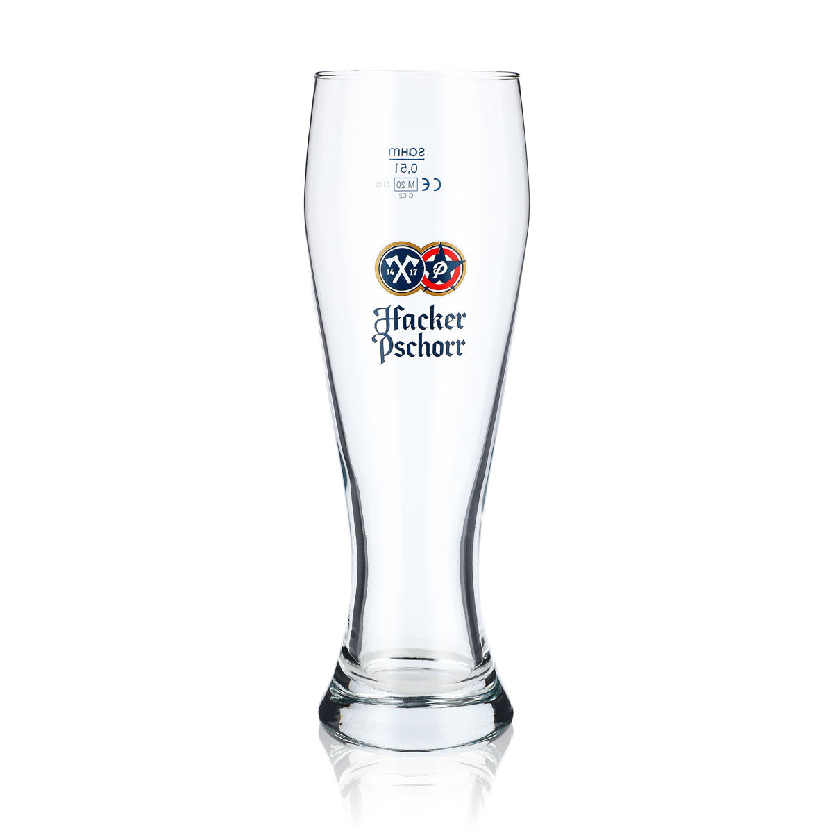 6x Hacker Pschorr Bier Glas 0,5l Weißbierglas "Spitzingsee"-Design Rastal – Ansicht 2