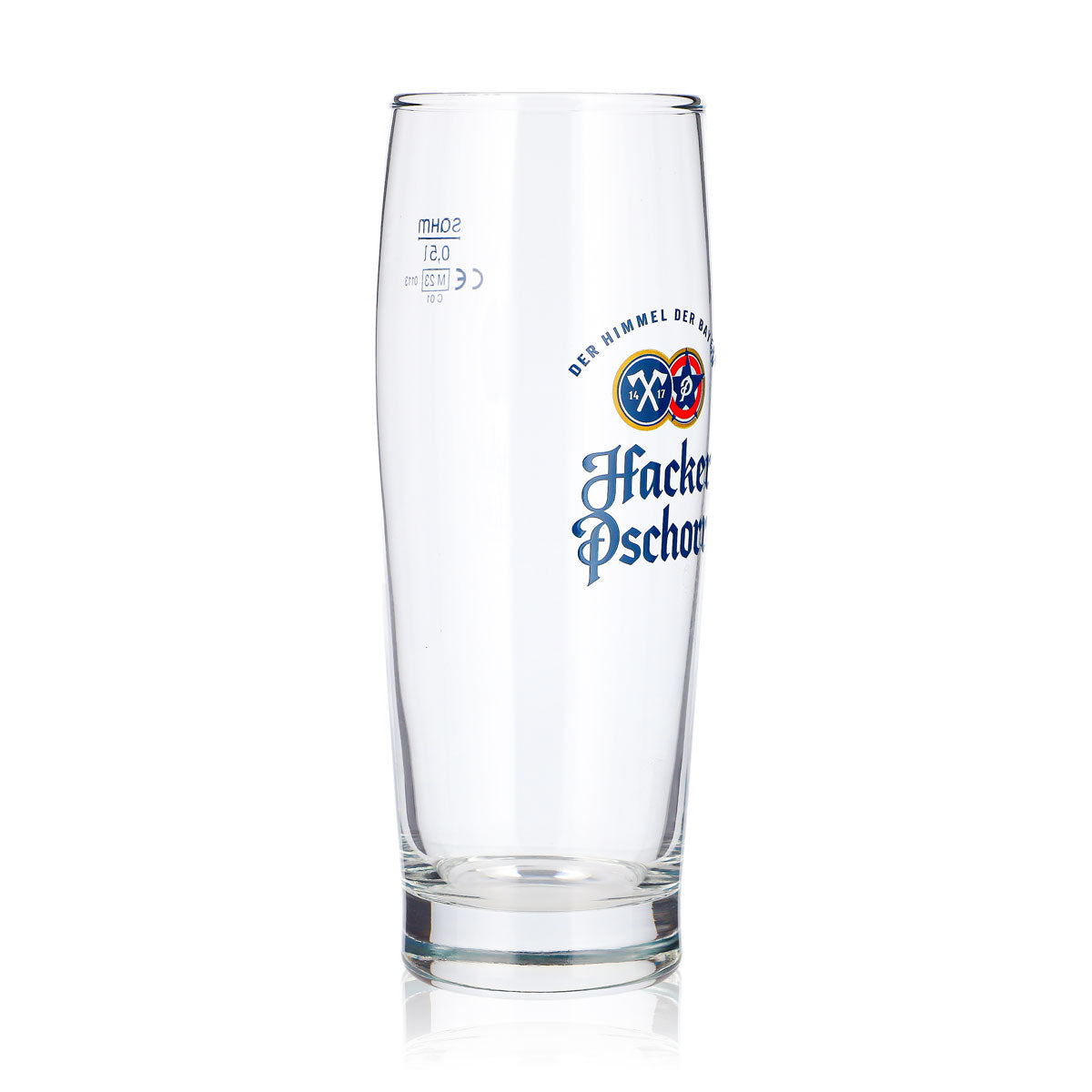 6x Hacker Pschorr Bier Glas 0,5l Willi Becher Blaues Logo Sahm Seidel (6er Set) – Ansicht 3