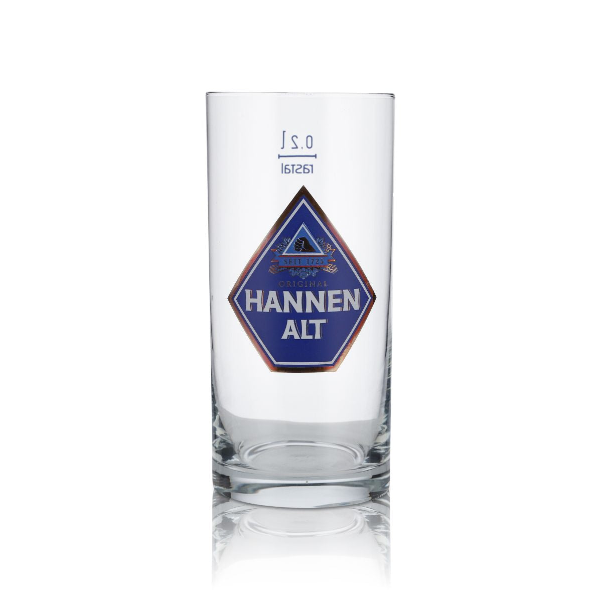6x Hannen Glas 0,2l Alt Bier Becher Stange Gläser Set Brauerei Gastro Kneipe – Ansicht 2