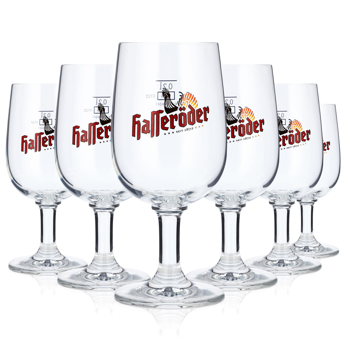 6x Hasseröder Bier Glas Biergläser 0,2l Pokalgläser Ritzenhoff – Ansicht 5