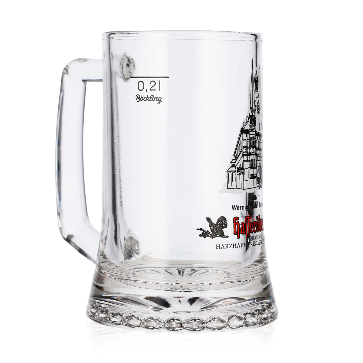 6x Hasseröder Bier Glas Bierkrug 0,2l Motiv 1 Wernigerode Rathaus (6er Set) – Ansicht 3