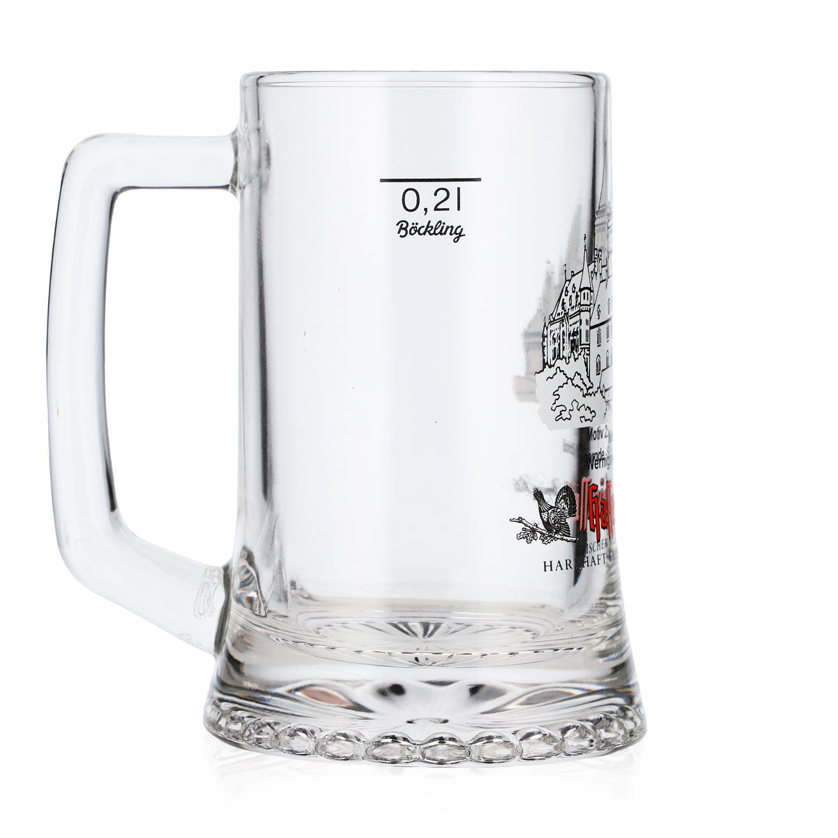 6x Hasseröder Bier Glas Bierkrug 0,2l Motiv 2 Wernigerode Schloß (6er Set) – Ansicht 4