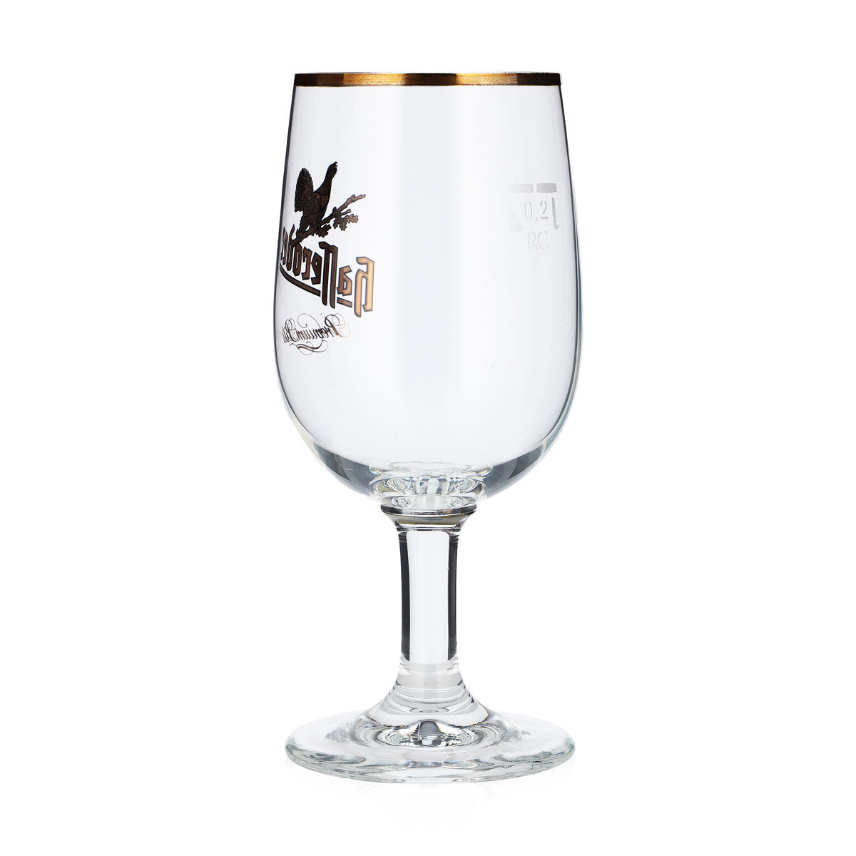 6x Hasseröder Bier Glas Pokalgläser 0,2l Goldrand "Premium Pils" Ritzenhoff – Ansicht 4