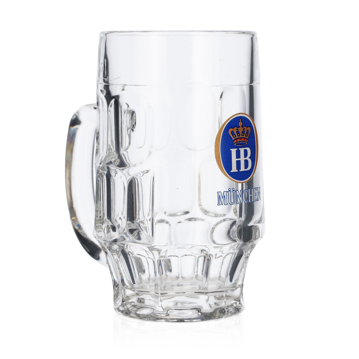 6x HB München Glas 0,3l Bierkrug Konturglas Humpen Seidel Gläser Set Brauerei – Ansicht 3