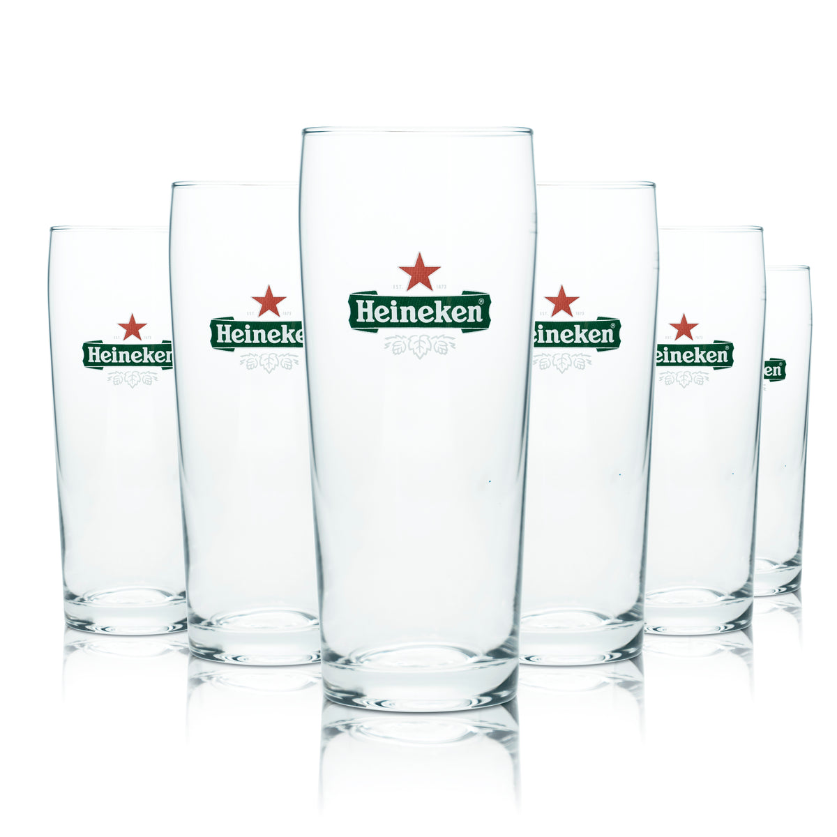 6x Heineken Bier Glas 0,22l Becher Pokal Gläser Gastro Bar Kneipe Pint Pint Beer – Ansicht 4