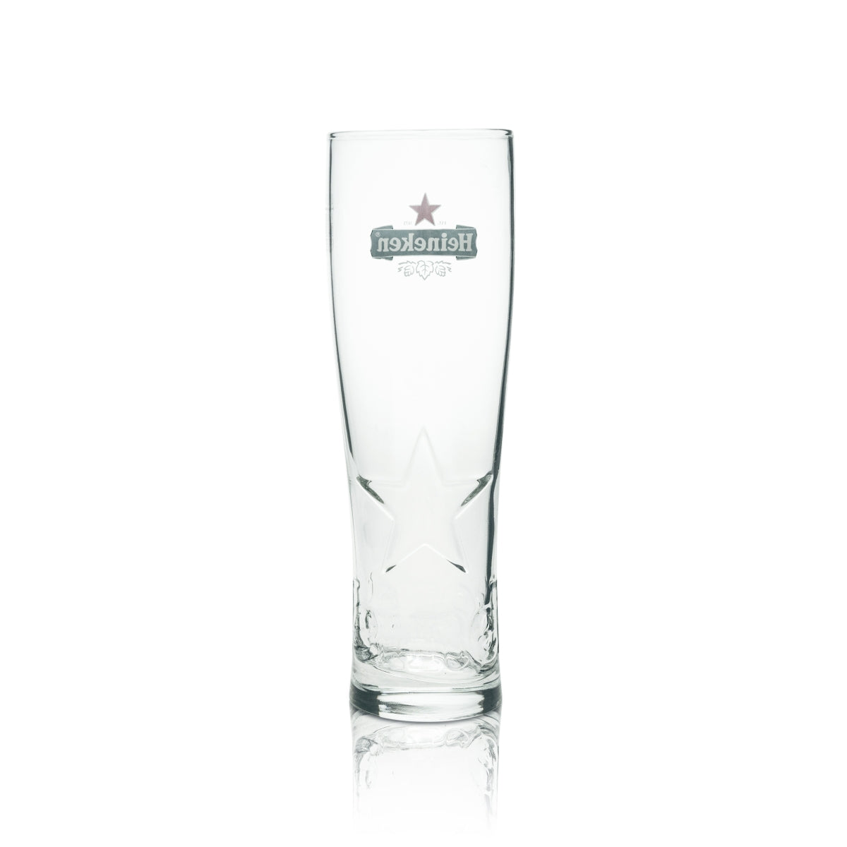 6x Heineken Bier Glas Tulpe 0,5l Stern Relief – Ansicht 4