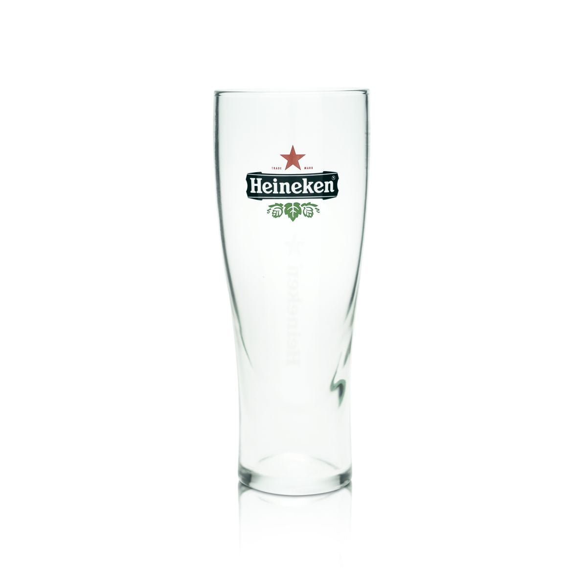 6x Heineken Bierglas 0,4l Ellipse Pokalgläser Konturgläser Set Brauerei Gastro – Ansicht 2