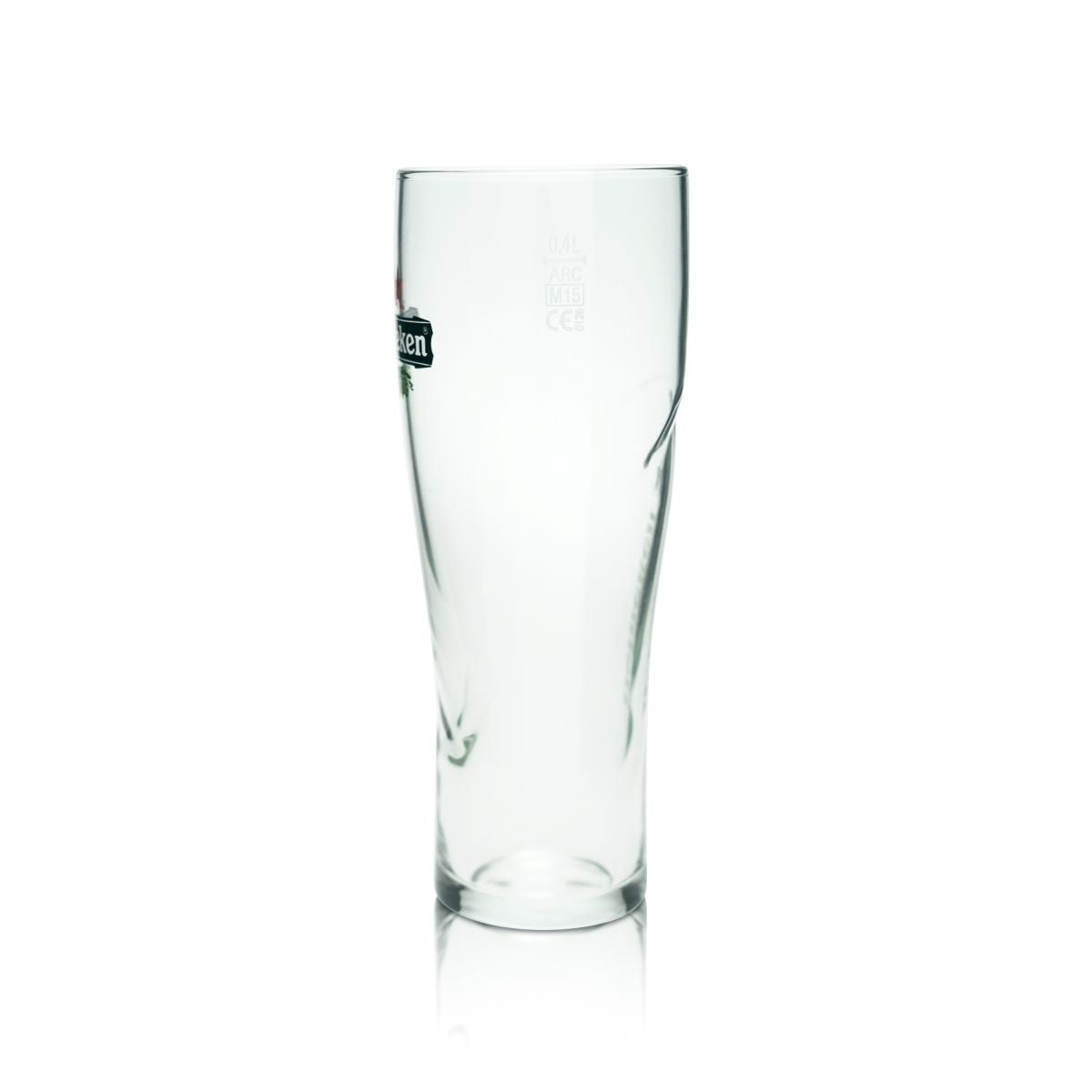 6x Heineken Bierglas 0,4l Ellipse Pokalgläser Konturgläser Set Brauerei Gastro – Ansicht 4