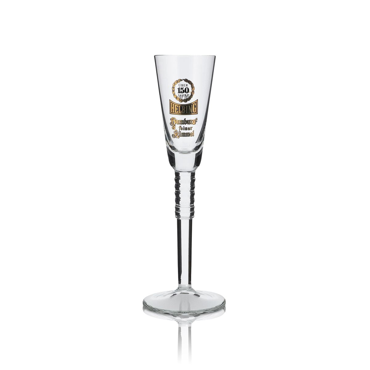 6x Helbing Kümmel Glas Stielglas Shotglas 150 Jahre Exclusive Schnapsglas – Ansicht 2