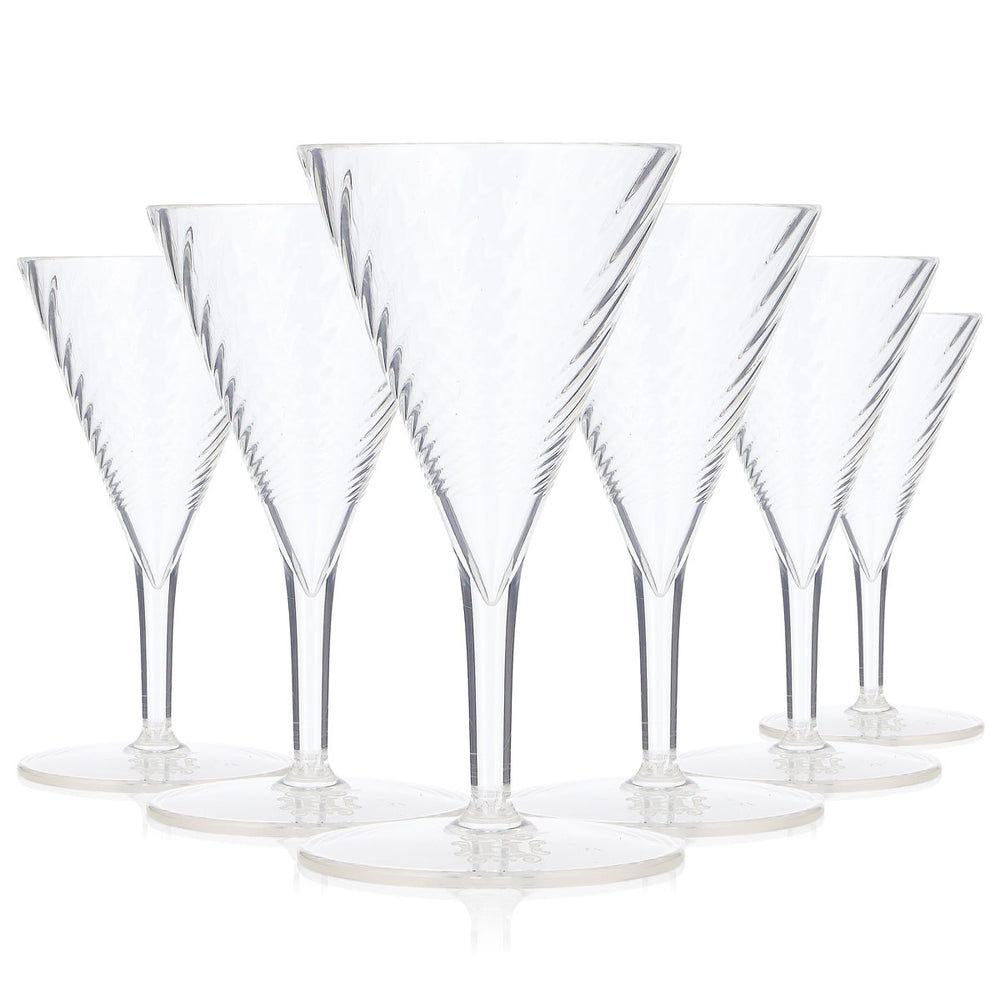 6x Hendricks Gin Glas 0,05l Tiny Martiniglas Kunststoff Copa Tonic (6er Set)