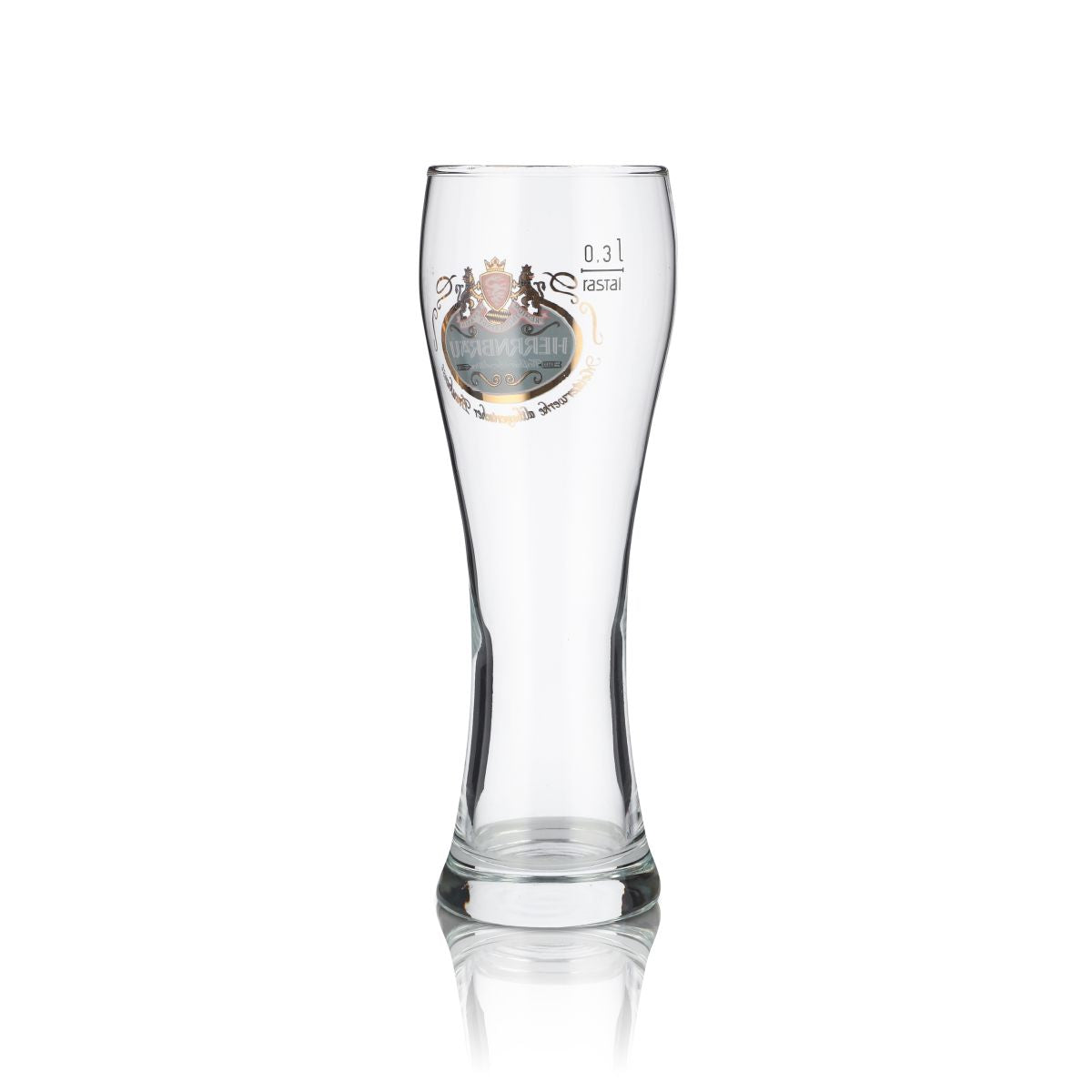6x Herrnbräu Glas 0,3l Weißbierglas Hefeweizen Gläser Set Brauerei Schwarzwald – Ansicht 3