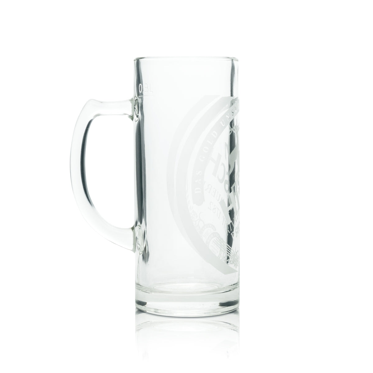 6x Hirsch Bräu Bier Glas 0,3l Krug Gutsherren Milchglas Rastal Seidel Gläser Bar – Ansicht 3