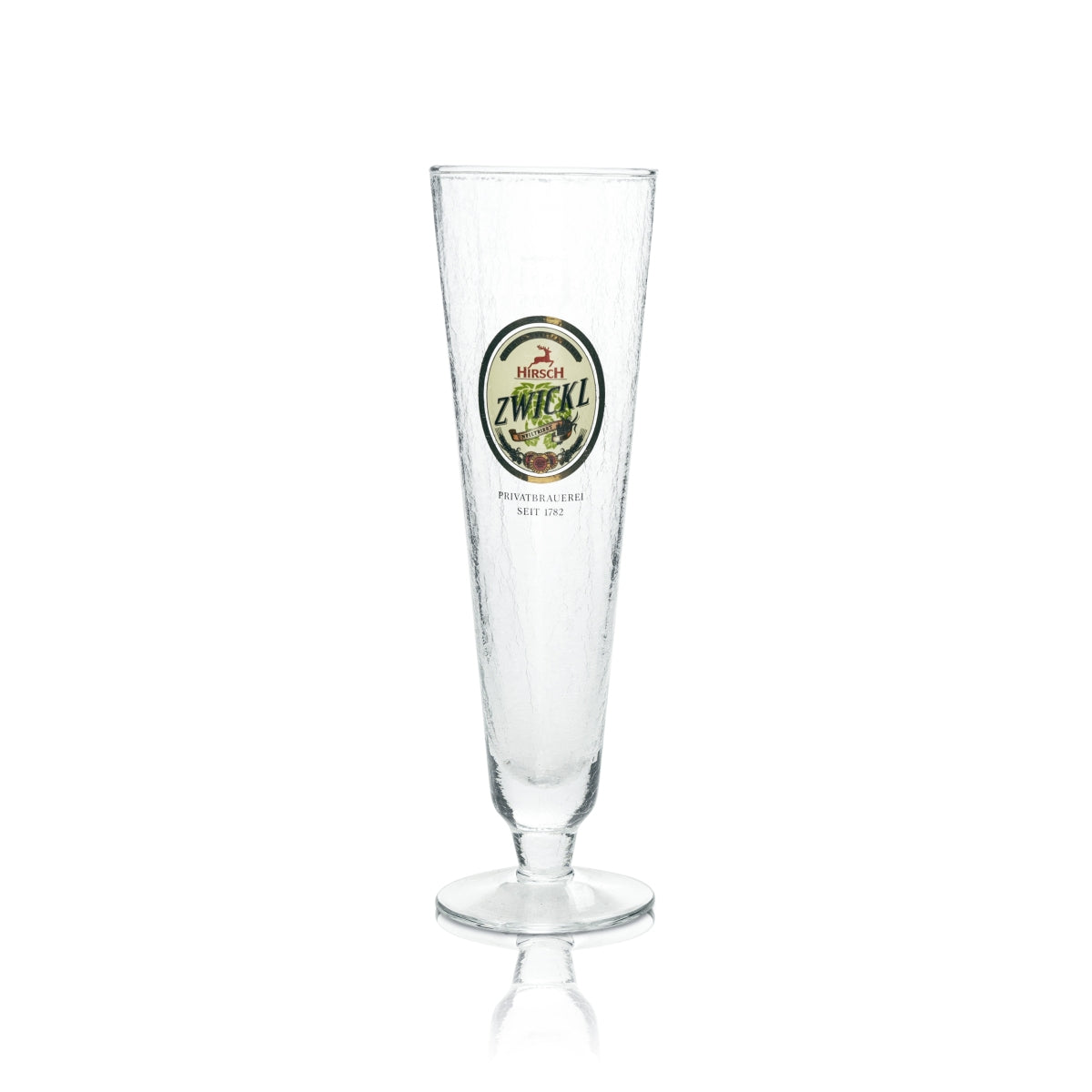 6x Hirsch Bräu Bier Glas 0,3l Pokal Zwickl Eisglas Tulpe Gläser Brauerei frosted matt – Ansicht 2