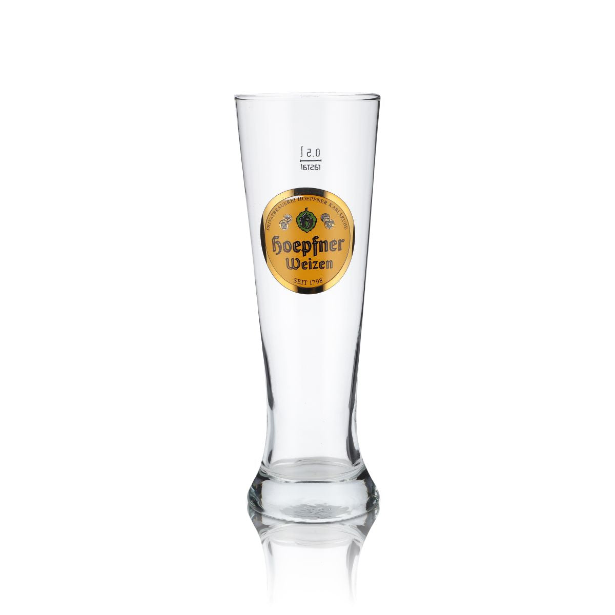 6x Hoepfner Glas 0,5l Weißbierglas Hefeweizen Gläser Set Brauerei Karlsruhe – Ansicht 2