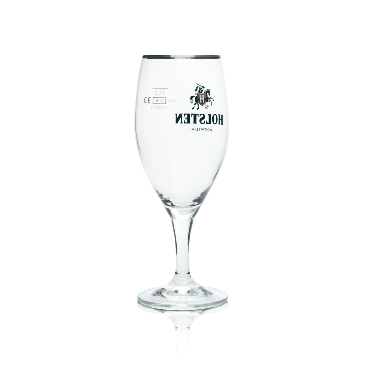 6x Holsten Bier Glas 0,3l Premium Pokal Gläser Platinrand Tulpe Gastro Geeicht – Ansicht 3