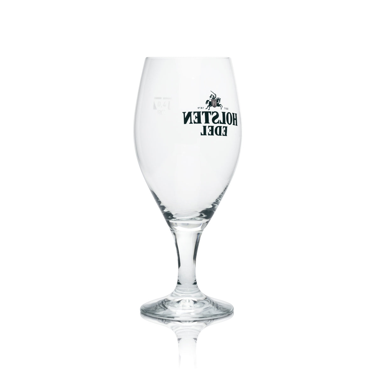 6x Holsten Bier Glas 0,4l Pokal "Edles Pils" altes Logo RC – Ansicht 3