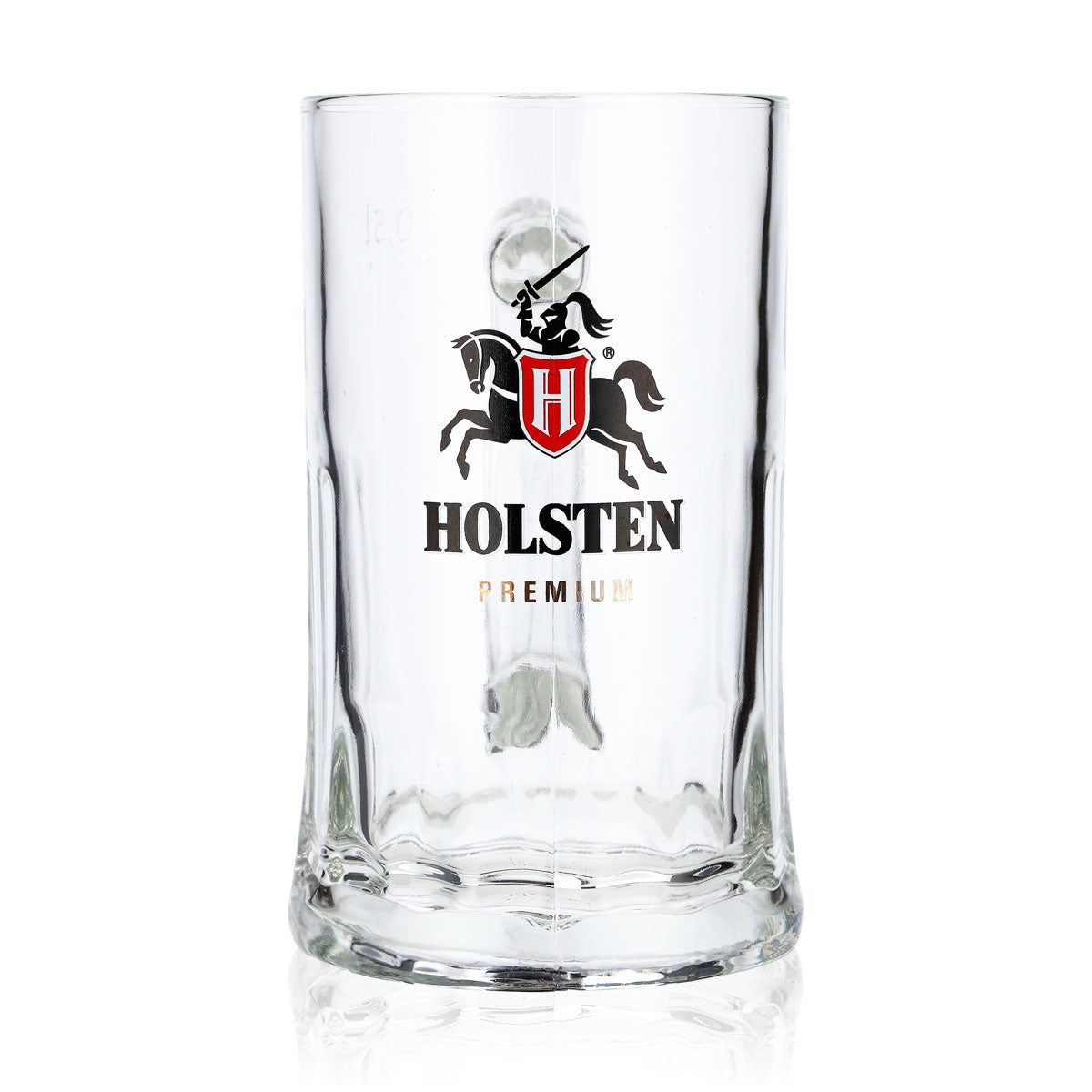 6x Holsten Bier Glas 0,5l Krug großes Logo Premium in Gold Sahm (6er Set) – Ansicht 2