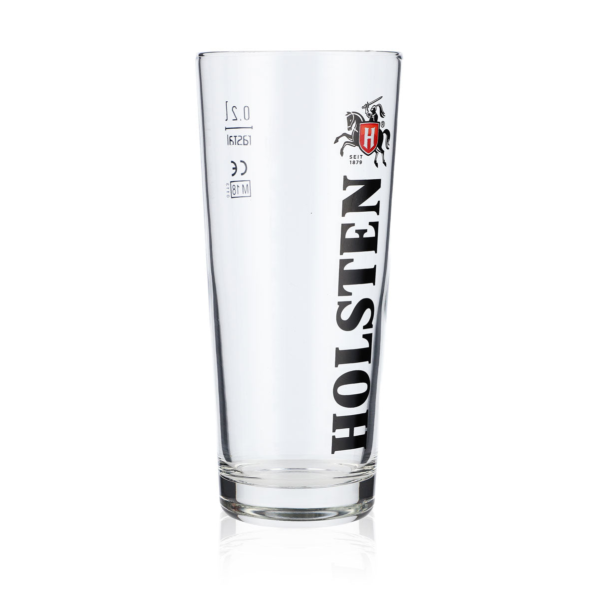 6x Holsten Bier Glas Frankonia 0,2l Becher Biergläser Schriftzug vertikal – Ansicht 3
