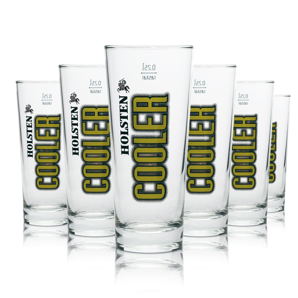 6x Holsten Bier Glas Longdrink 0,25l rastal Pilsner Premium