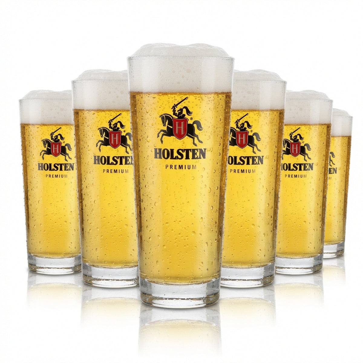 6x Holsten Bierglas 0,3l Willi Becher Premium Pils Gläser Set Brauerei Gastro