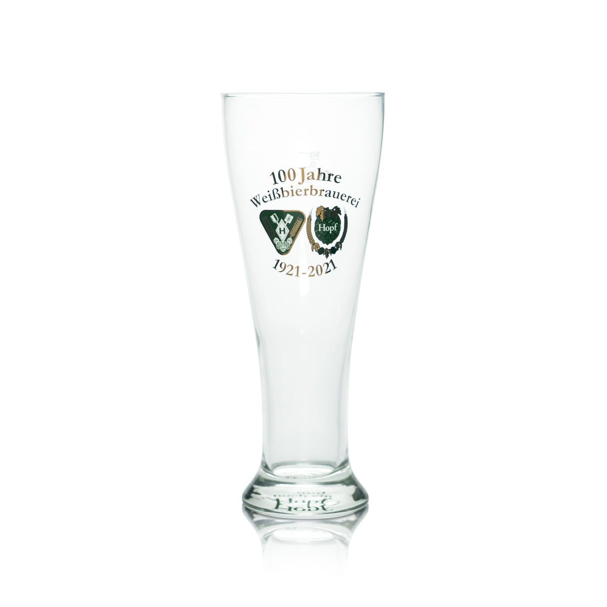 6x Hopf Glas 0,5l Weißbier Pokal Gläser Jubiläum Sonder Edition 100 Jahre Brauer – Ansicht 2