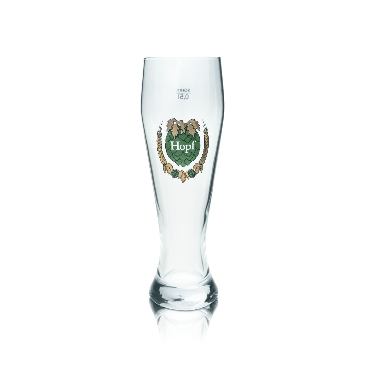 6x Hopf Glas 0,5l Weißbierglas Hefeweizengläser Brauerei Bayern Gläser Set – Ansicht 2