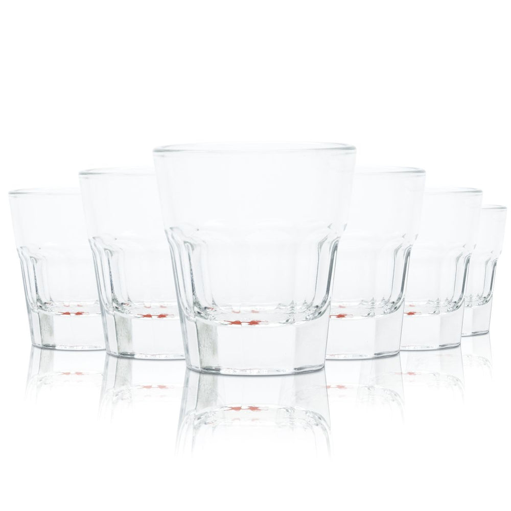 6x Horse With No Name Whiskey Glas 4cl Shotglas Stamperglas Kurze Gläser Set