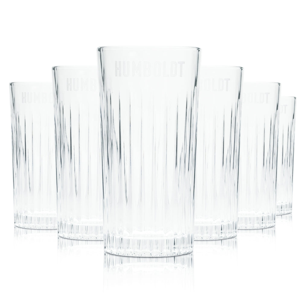 6x Humboldt Gin Glas 0,36l Longdrink Cocktail Kontur Gläser Gastro Kbar Tonic