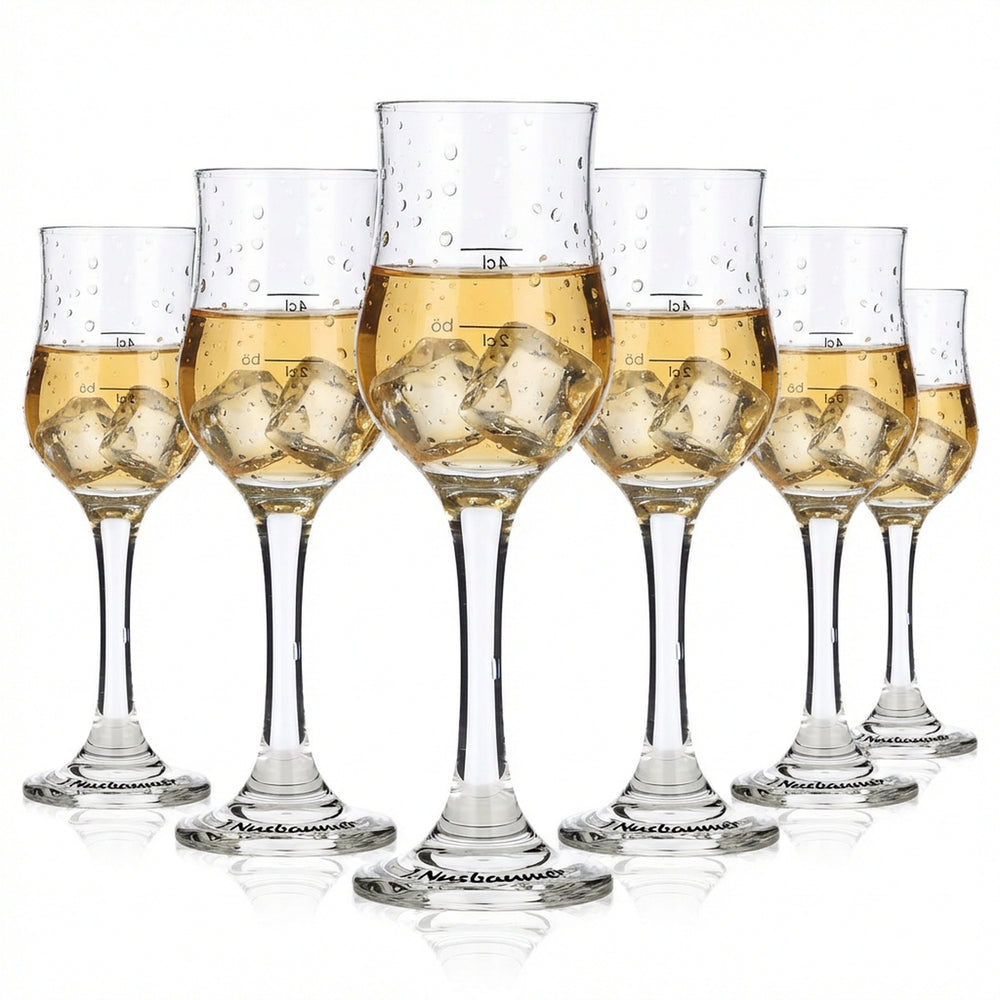 6x J. Nusbaumer Schnaps Glas Shotglas Stamper 2cl/4cl Schnapsglas Böckling