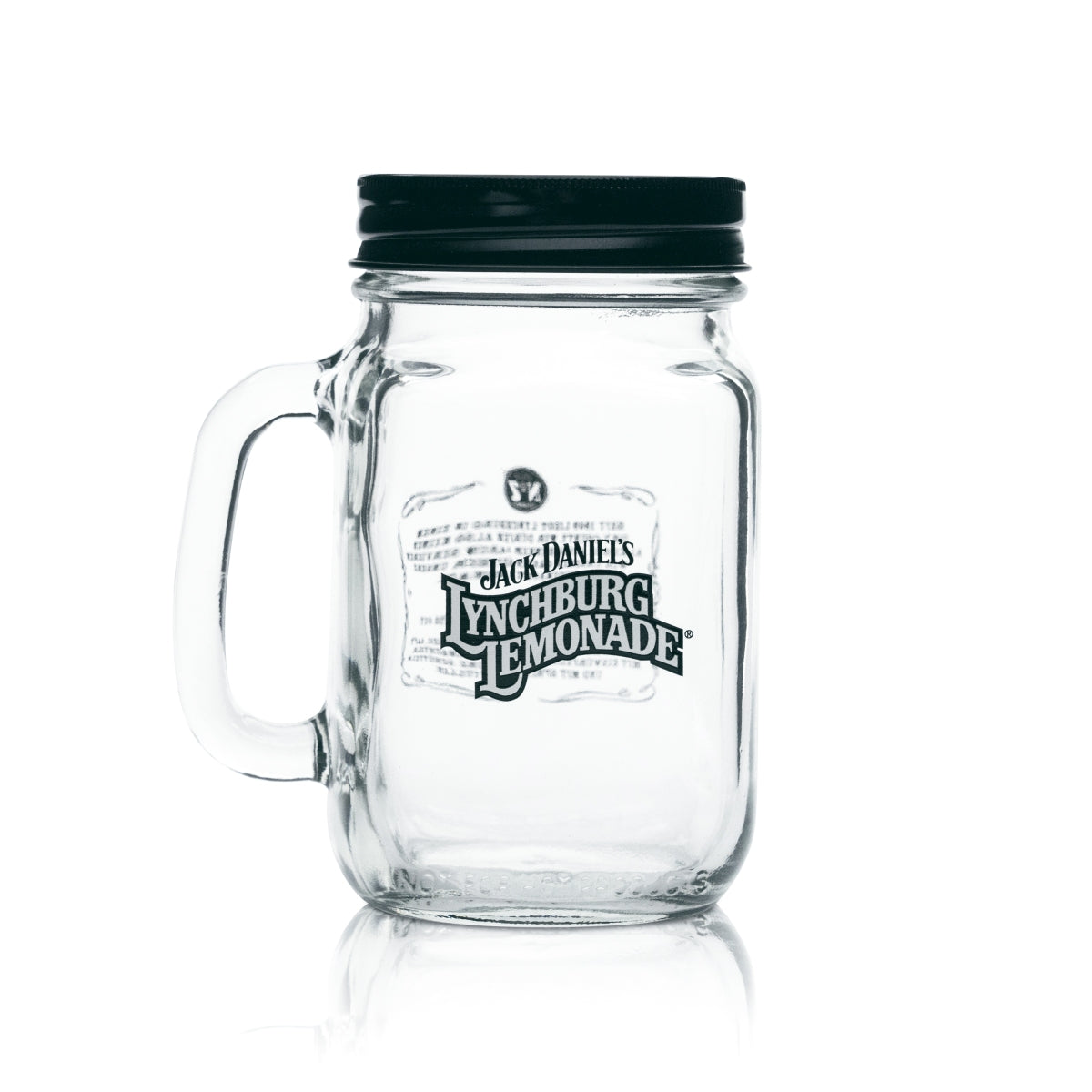 6x Jack Daniels Glas 0,48l Krug Jug Jar Lynchburg Deckel Henkel Gläser Lemonade – Ansicht 2